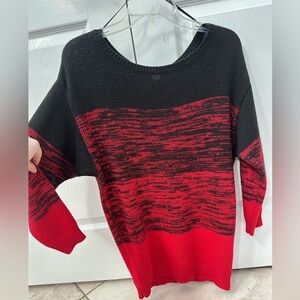 H&M Black and Red Women's Sweater